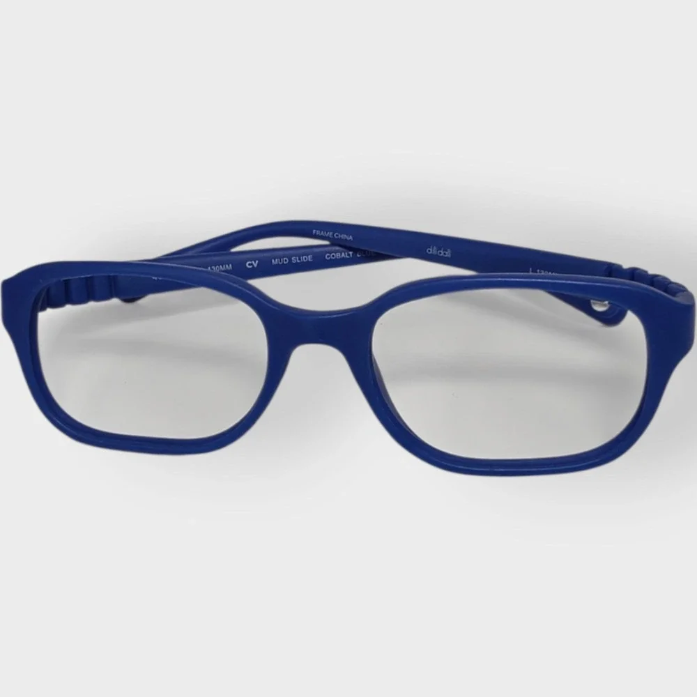 Dilli Dalli Mud Slide Kids Eyeglasses Cobalt Blue 46-16-130 Frame ONLY NO Lenses